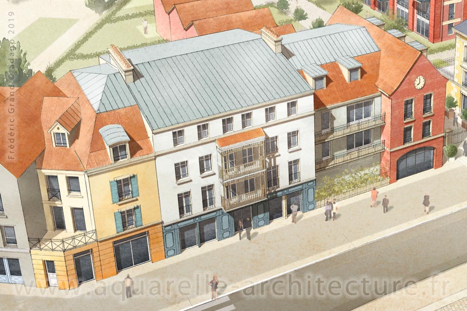 Aquarelle en architecture - Concours - SERRIS