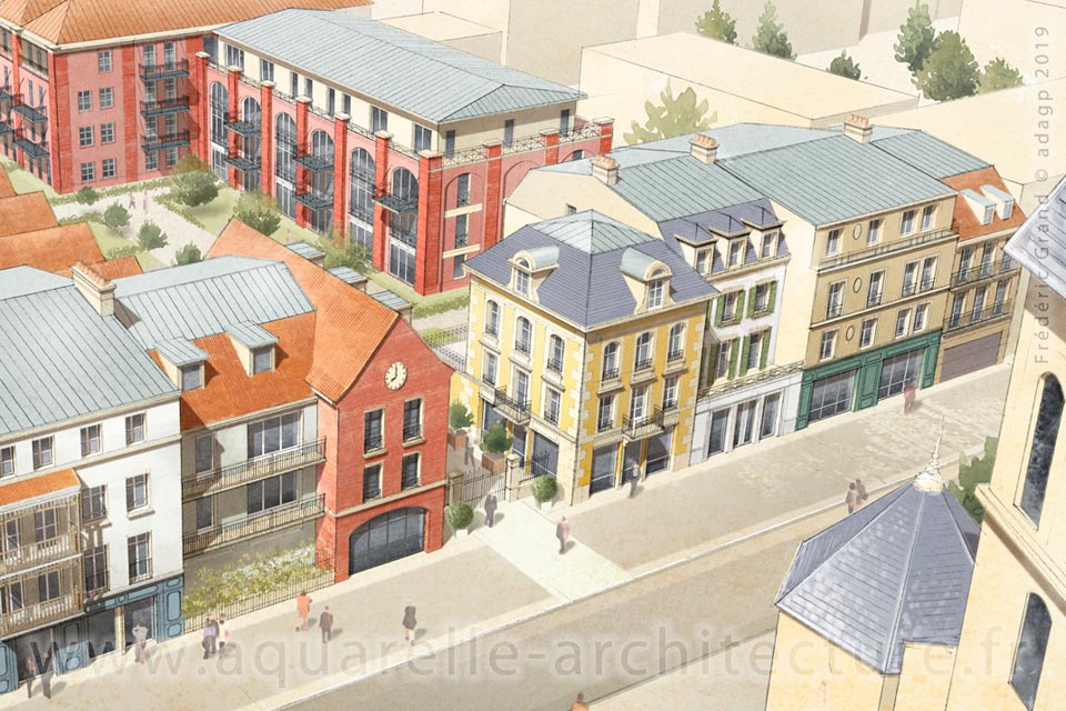 Aquarelle en architecture - Concours - SERRIS