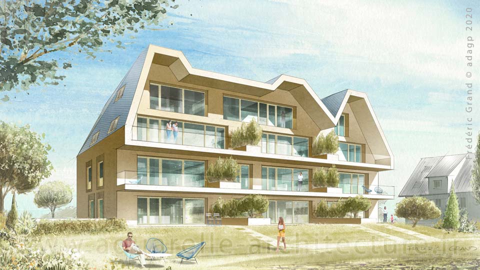 Aquarelle en architecture - Logements - WALFERDANGE